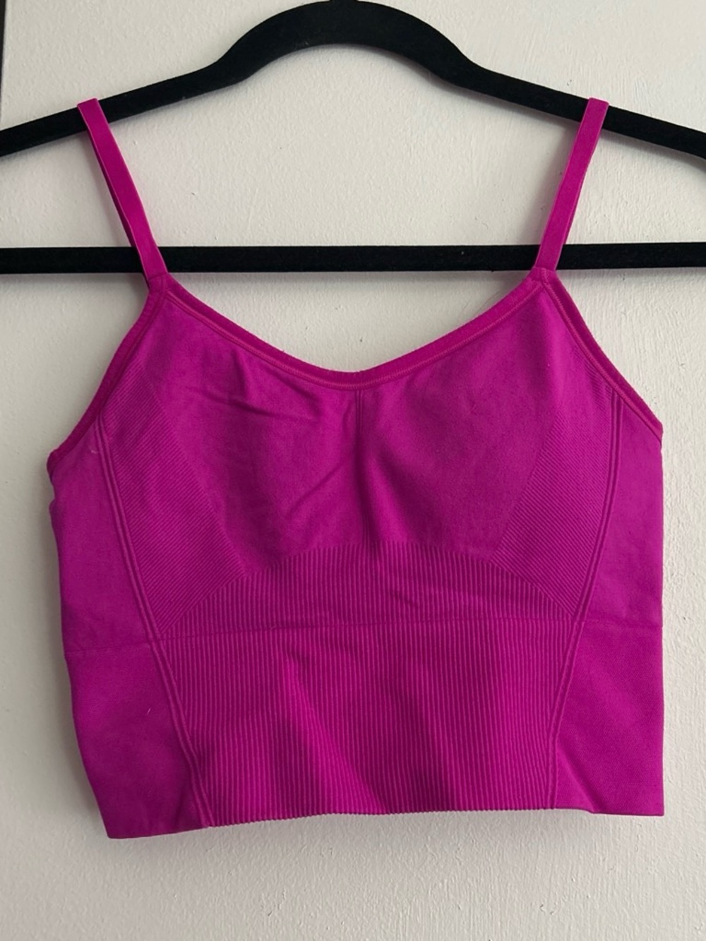 Fuchsia Seamless Crop Cami Tank Top